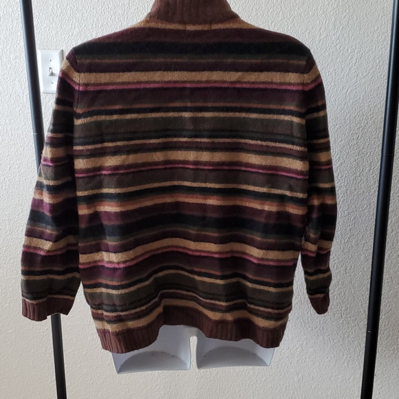 Jones New York Wool Cardigan Striped Sweater 2X - Picture 3 of 4